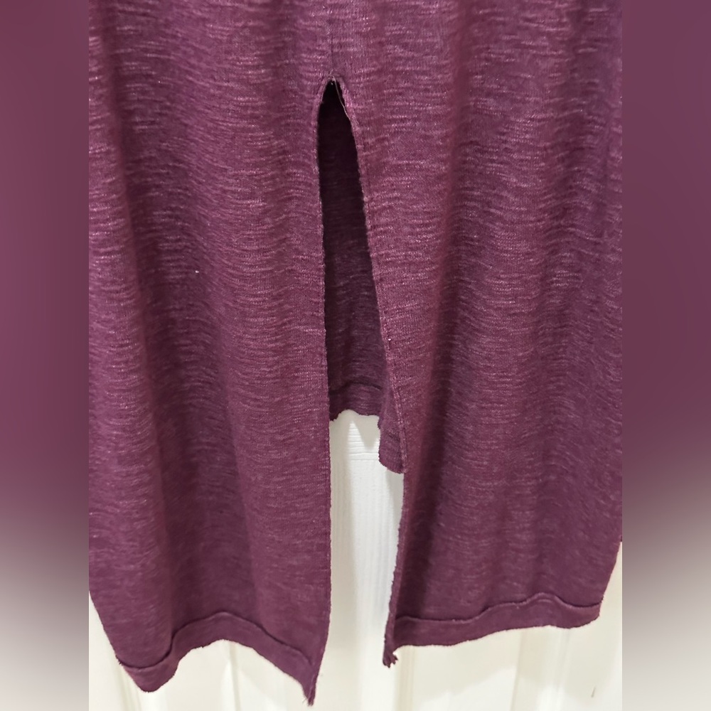 Free People We the Free Split Back Turtleneck Sweater Size Medium purple - Picture 12 of 13